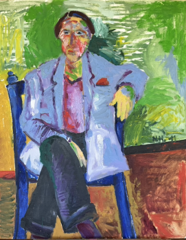 Original Gemälde " Blauer Stuhl" - Norbert Hornig